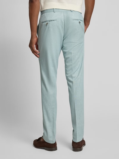 Zuitable Slim Fit Anzughose mit Bindegürtel Modell 'SPARTAFLEX' Mint 5
