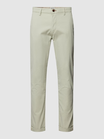 Jack & Jones Slim fit broek met structuurmotief, model 'MARCO' Lindegroen - 2