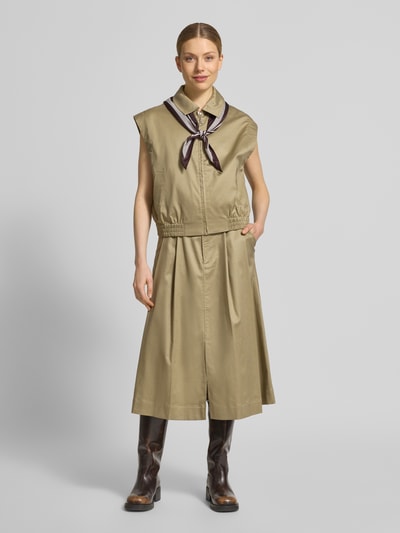 MOS MOSH Weste aus Lyocell-Mix mit Reißverschluss Modell 'Kendall Billie' Beige 1