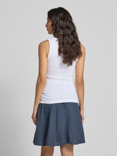 Marc O'Polo Slim fit tanktop van katoenmix Wit - 5