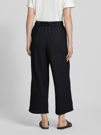 Tom Tailor Denim Kuloty z wysokim stanem i wiązanym paskiem Czarny 5