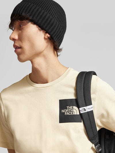 The North Face T-Shirt mit Label-Print Beige 3