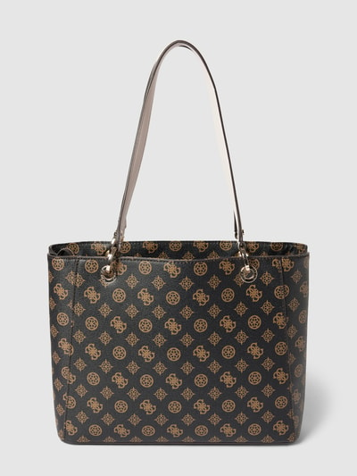 Guess Shopper mit Allover-Print Modell 'NOELLE' Mittelbraun 4