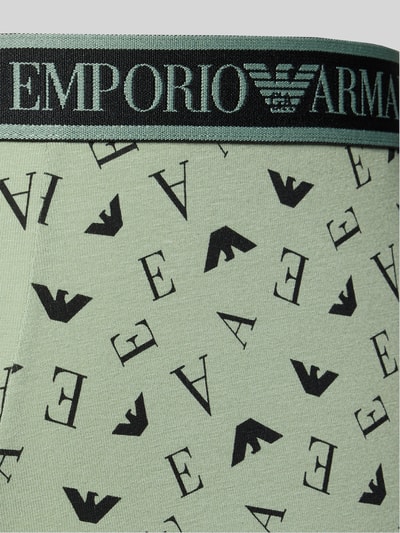 Emporio Armani Slim Fit Trunks aus Baumwoll-Mix Rostrot 2