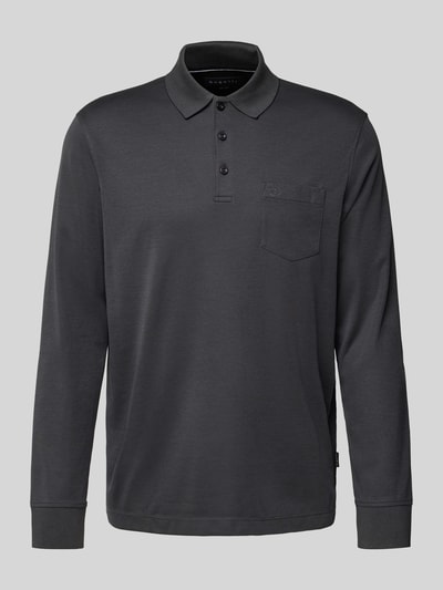 bugatti Koszulka polo z wyhaftowanym logo Ciemnoszary 2