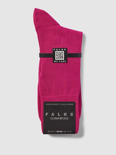 Falke Sokken met wol, model 'ClimaWool' Felroze - 3