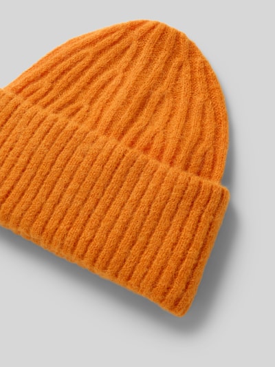 American Vintage Gebreide muts met brede band, model 'EAST' Oranje - 2