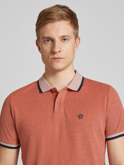 MCNEAL Poloshirt met labeldetail, model 'RUBY' Roestrood - 3