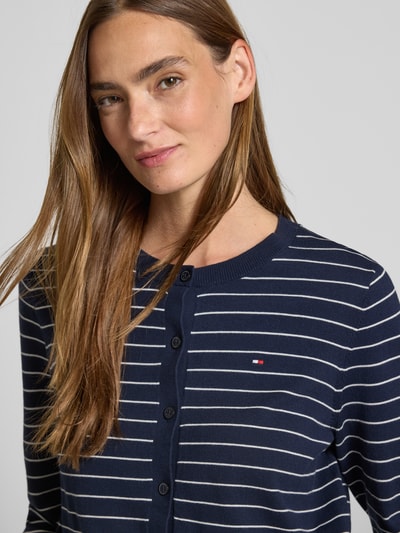 Tommy Hilfiger Regular fit gebreid jack van katoenmix Marineblauw - 3