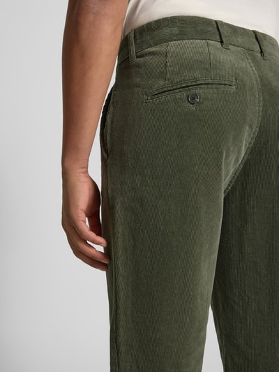 Matinique Corduroy broek met achterzakken, model 'MAliam' Olijfgroen - 3