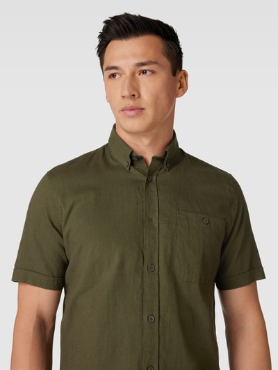 Matinique Koszula casualowa z kołnierzykiem typu button down model ‘trostol’ Khaki 3