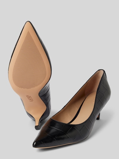 Lauren Ralph Lauren Pumps met gestructureerde zool, model 'ADRIENNE' Zwart - 4