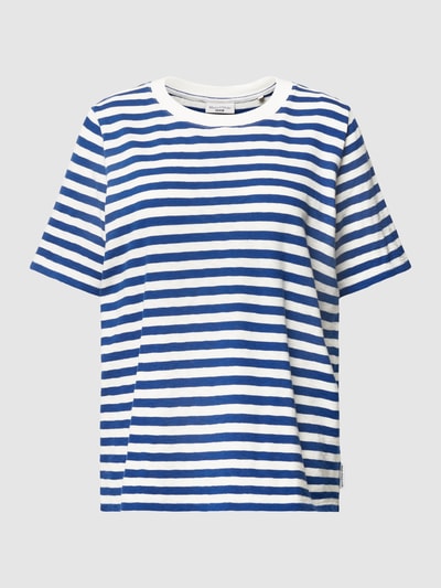 Marc O'Polo Denim T-Shirt mit Streifenmuster Royalblau 2