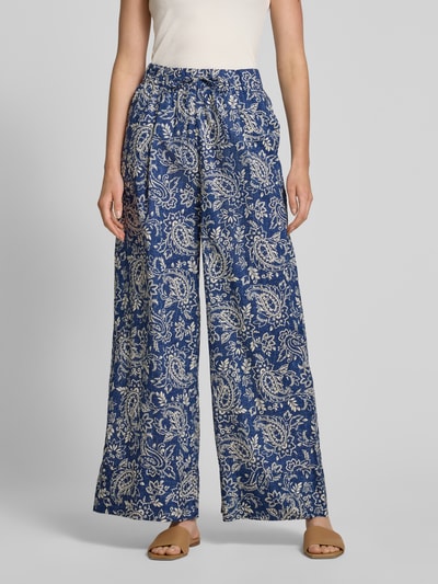 MANGO Stoffhose mit elastischem Bund Modell 'NEMO' Hellblau 4