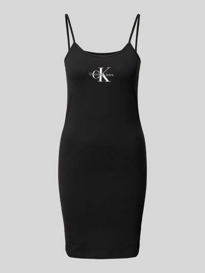 Calvin Klein Jeans Mini-jurk met logo en spaghettibandjes Zwart - 2