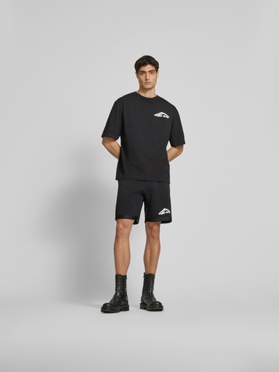 Dsquared2 Loose Fit T-Shirt mit Rundhalsausschnitt Black 1