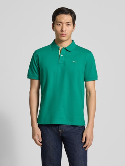 GANT Koszulka polo o kroju regular fit z wyhaftowanym logo Morski 4
