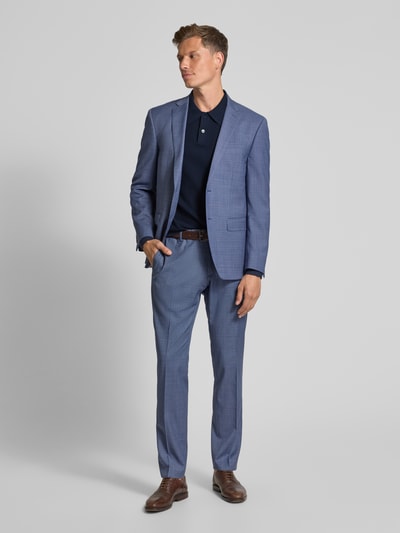 Christian Berg Men Slim Fit Poloshirt mit Knopfleiste Marine 1