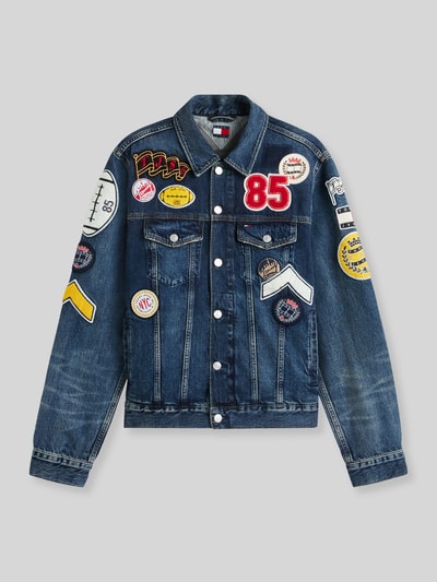 Tommy Jeans Regular Fit Bomberjacke aus reiner Baumwolle Jeansblau 2