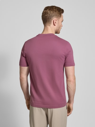 BOSS T-Shirt mit Label-Stitching Modell 'Thompson' Purple 5