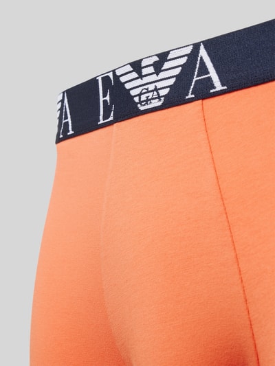 Emporio Armani Trunks mit elastischem Label-Bund im 3er-Pack Orange 2