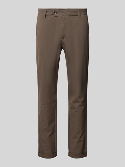 Jack & Jones Slim fit stoffen broek met achterzakken, model 'MARCO CONNOR' Taupe - 2