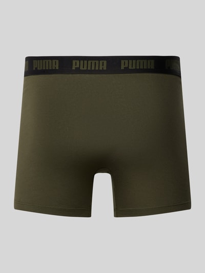 Puma Trunks mit Label-Detail im 3er-Pack Oliv 3