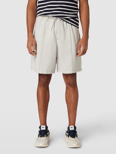 Emporio Armani Regular Fit Bermudas mit Tunnelzug Hellgrau 4