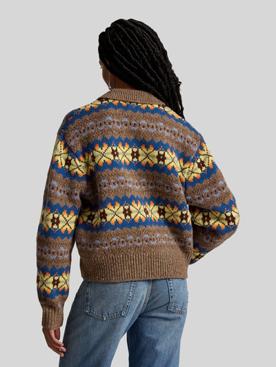 Polo Ralph Lauren relaxed fit pullover van pure wol Lichtbruin - 5