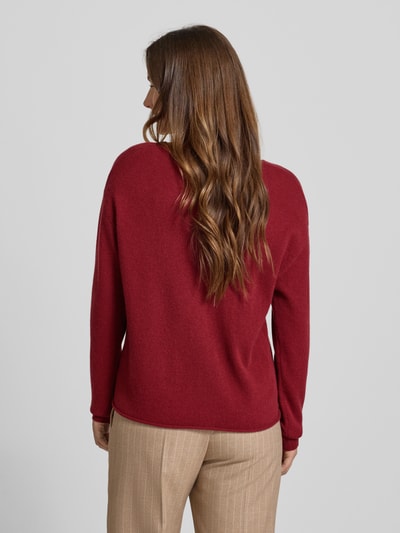 Luisa Cerano Strickpullover aus Baumwoll-Kaschmir-Mix Kirsche 5