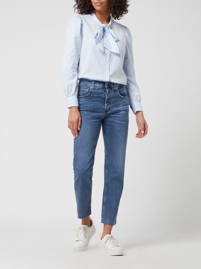 Replay Straight Fit High Rise Jeans mit Stretch-Anteil Modell 'Maijke' Blau 1