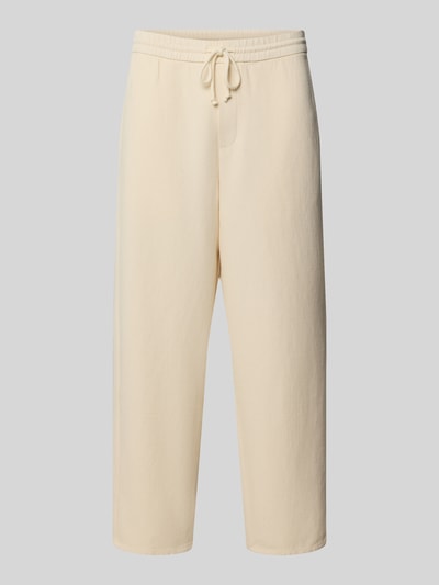American Vintage Flared sweatpants met tunnelkoord, model 'AFAZ' Beige - 2