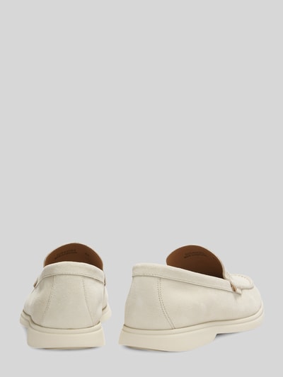 BOSS Slipper aus echtem Leder Offwhite 2