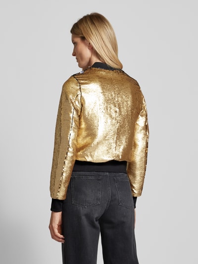 Original Bombers Bomberjack met all-over pailletten Goud gemêleerd - 5