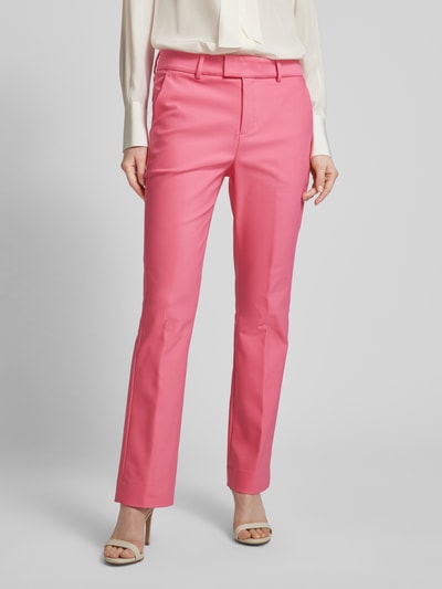 MOS MOSH Bootcut Stoffhose in unifarbenem Design Modell 'ELLEN NIGHT' Pink 4