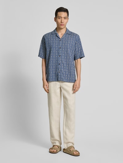 Jack & Jones Premium Regular fit vrijetijdsoverhemd met 1/2-mouwen, model 'BLUVINCENT' Rookblauw - 1