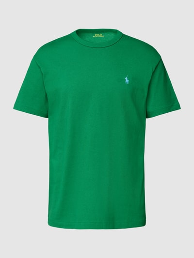 Polo Ralph Lauren Classic fit T-shirt met labelstitching Kaki - 2