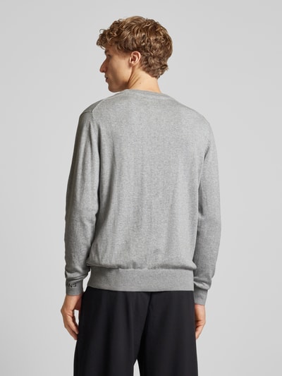 Pepe Jeans Gebreide pullover met ronde hals, model 'Andre' Zilver - 5