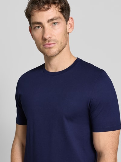 HUGO Slim Fit T-Shirt aus reiner Baumwolle Modell 'DIMERSTEE' Marine 3