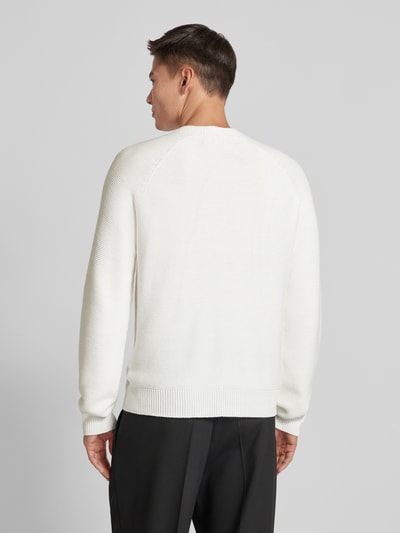 JAKE*S STUDIO MEN Strickpullover mit Rundhalsausschnitt Offwhite 5