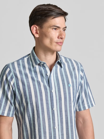 LERROS Slim Fit Freizeithemd mit Logo-Stitching Marine 3