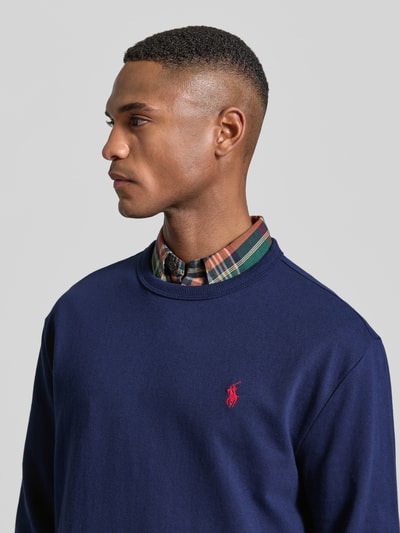 Polo Ralph Lauren Shirt met lange mouwen en labelstitching Marineblauw - 3