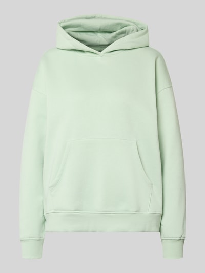 Produktfoto, Relaxed Fit Hoodie mit Baumwoll-Anteil Modell 'ADELE' von ONLY in Optik: Unifarben, Kängurutasche, Kapuze, Sweat, hellgrün