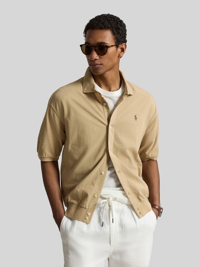 Polo Ralph Lauren Regular Fit Freizeithemd aus reiner Baumwolle Khaki 4