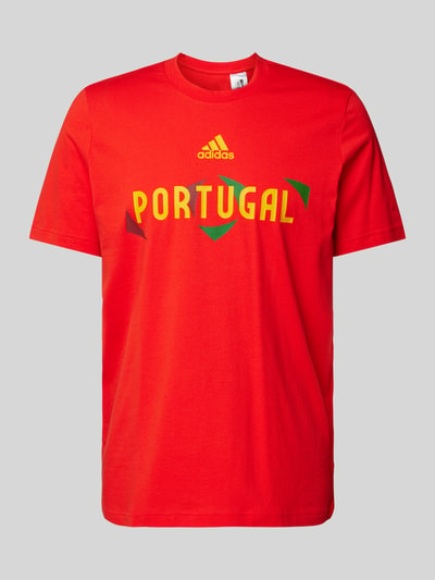 ADIDAS SPORTSWEAR T-Shirt mit Label-Print Modell 'PORTUGAL' Rot 2