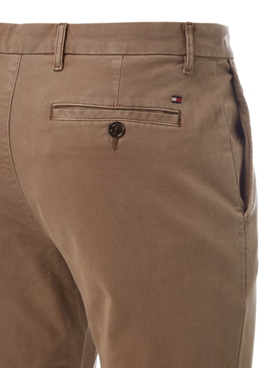 Tommy Hilfiger Straight Fit Chino mit Webmuster Beige 2