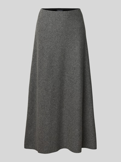 Luisa Cerano Midirock aus Woll-Mix mit elastischem Bund Mittelgrau Melange 2