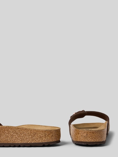 Produktfoto, Slipper mit offener Ferse Modell 'Madrid' von Birkenstock, Damen Slipper mit abgerundeter Passform, 3 cm Absatz, Logo-Detail