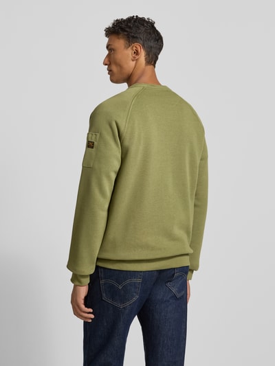 PME Legend Sweatshirt met labelpatch Olijfgroen - 5