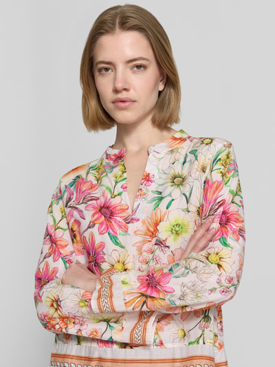 Emily Van den Bergh Bluse mit Tunikakragen Weiss 3